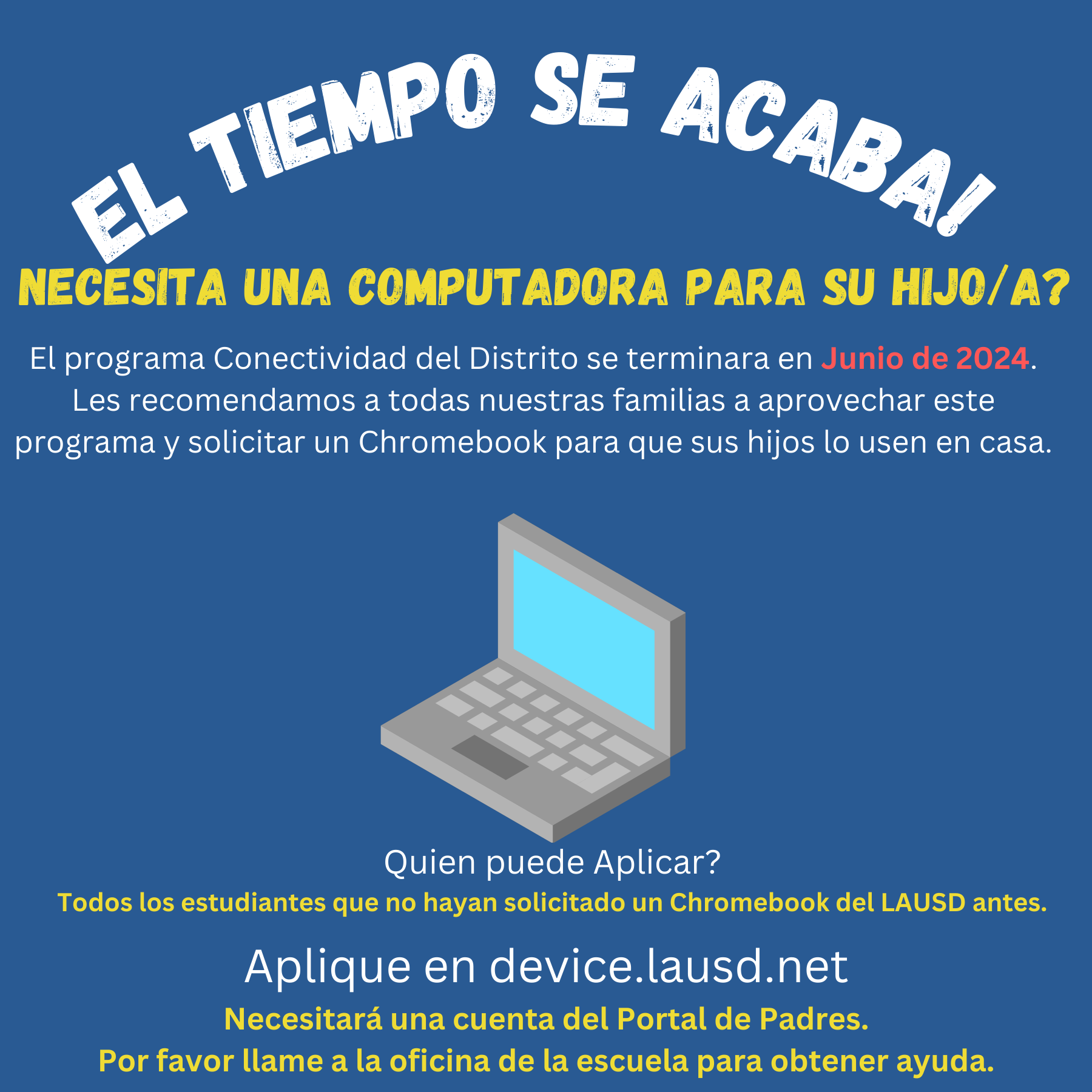 Chromebook Flyer Spanish